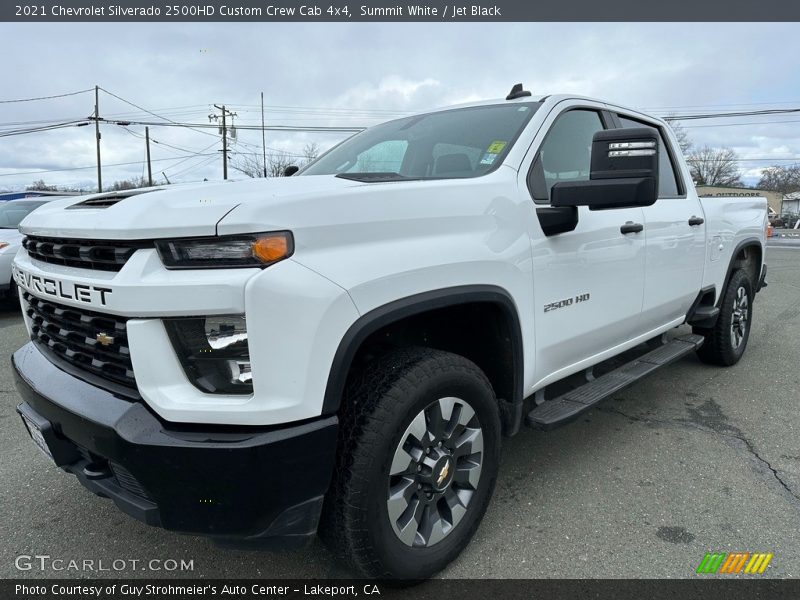 Summit White / Jet Black 2021 Chevrolet Silverado 2500HD Custom Crew Cab 4x4