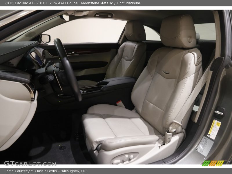 Moonstone Metallic / Light Platinum 2016 Cadillac ATS 2.0T Luxury AWD Coupe