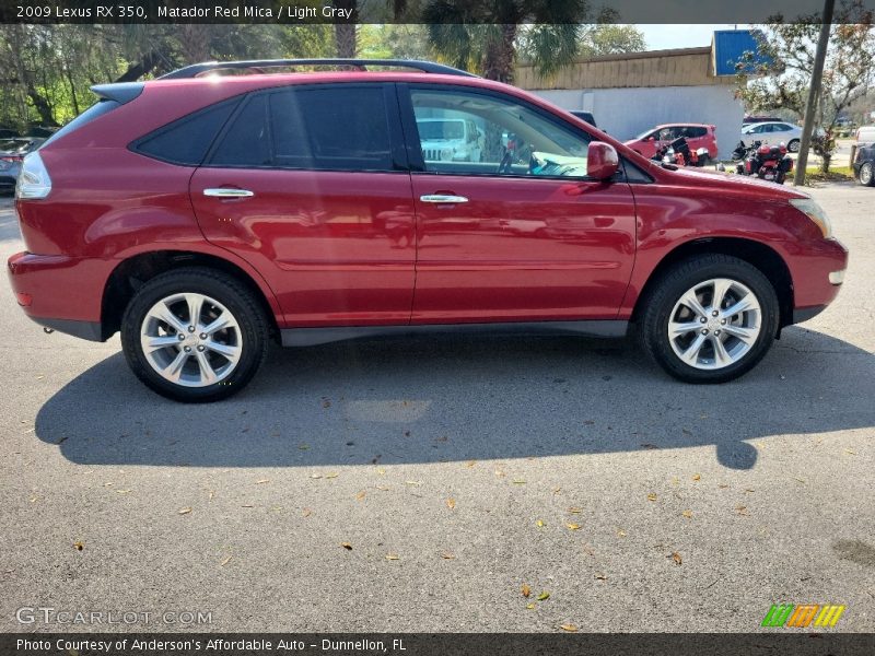 Matador Red Mica / Light Gray 2009 Lexus RX 350