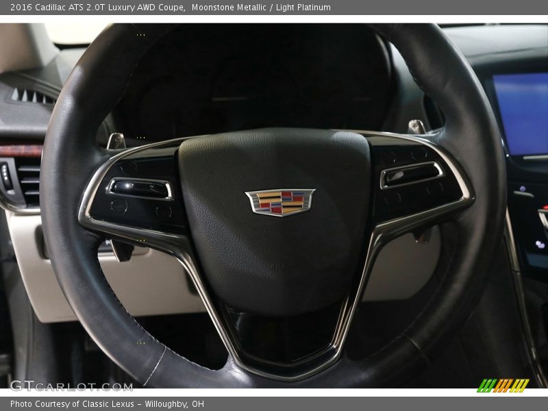 Moonstone Metallic / Light Platinum 2016 Cadillac ATS 2.0T Luxury AWD Coupe