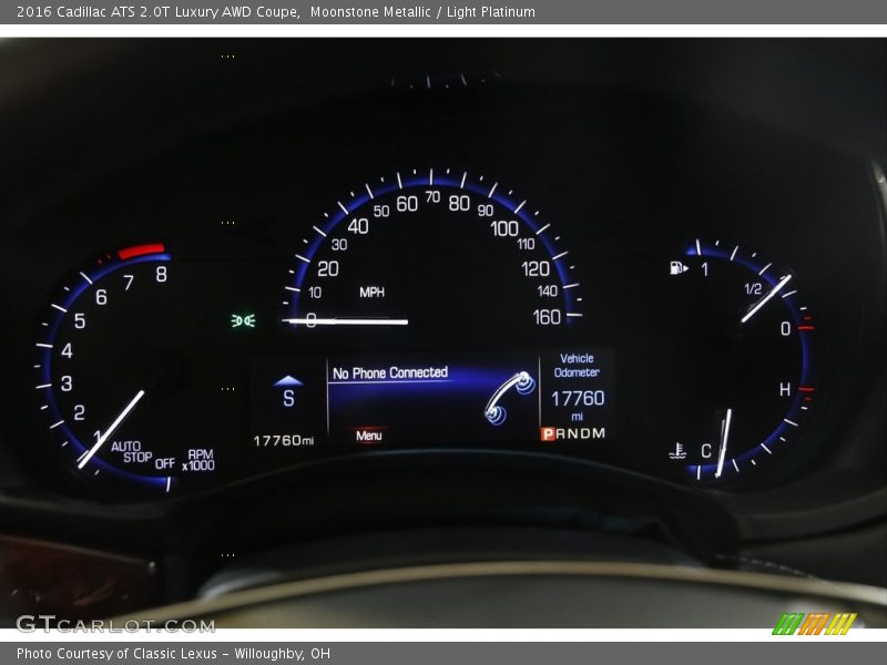  2016 ATS 2.0T Luxury AWD Coupe 2.0T Luxury AWD Coupe Gauges