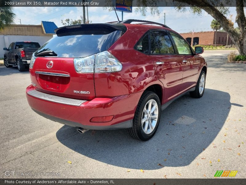 Matador Red Mica / Light Gray 2009 Lexus RX 350
