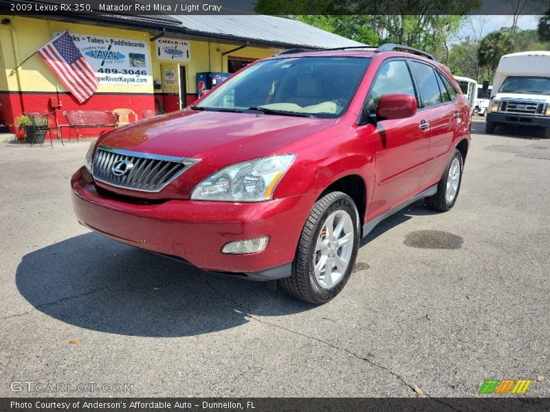 Matador Red Mica / Light Gray 2009 Lexus RX 350