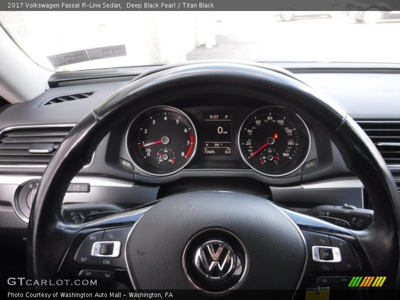 Deep Black Pearl / Titan Black 2017 Volkswagen Passat R-Line Sedan