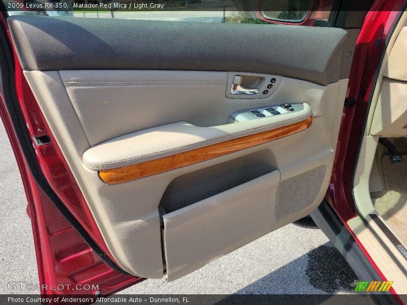 Matador Red Mica / Light Gray 2009 Lexus RX 350