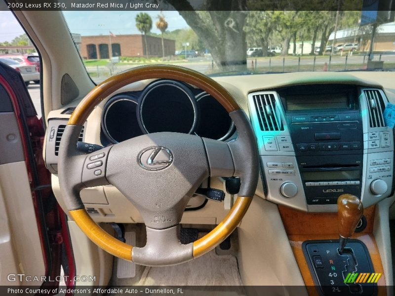 Matador Red Mica / Light Gray 2009 Lexus RX 350