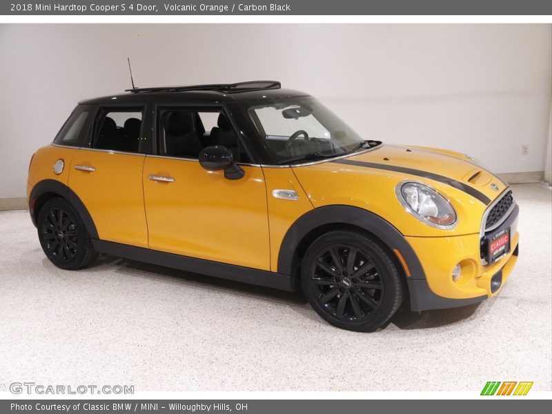 Volcanic Orange / Carbon Black 2018 Mini Hardtop Cooper S 4 Door