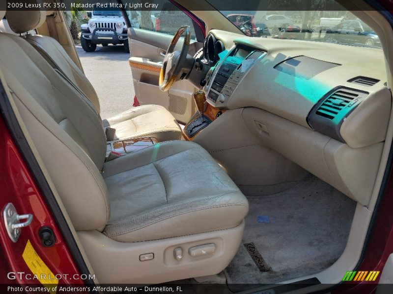 Matador Red Mica / Light Gray 2009 Lexus RX 350