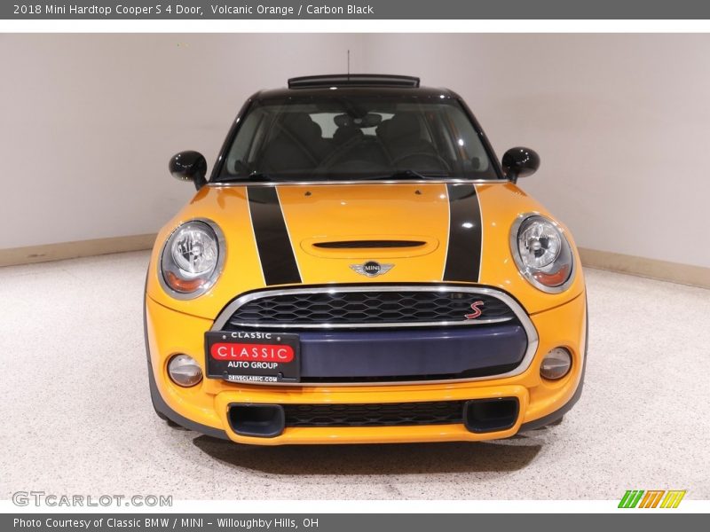 Volcanic Orange / Carbon Black 2018 Mini Hardtop Cooper S 4 Door