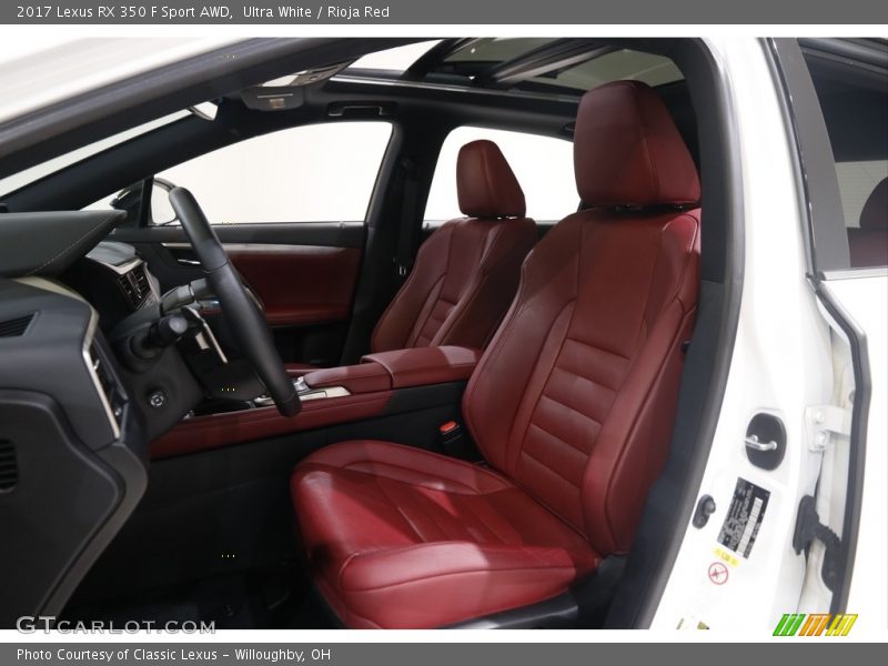Ultra White / Rioja Red 2017 Lexus RX 350 F Sport AWD