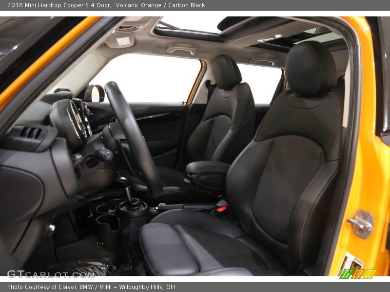 Volcanic Orange / Carbon Black 2018 Mini Hardtop Cooper S 4 Door