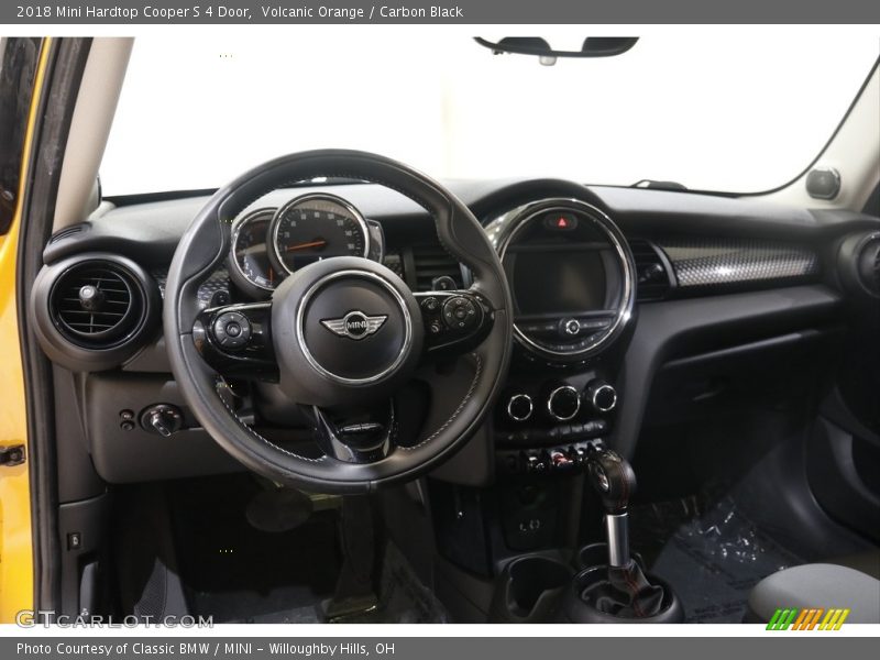 Volcanic Orange / Carbon Black 2018 Mini Hardtop Cooper S 4 Door