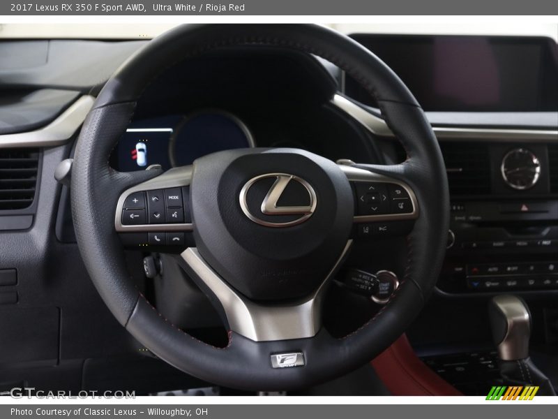 Ultra White / Rioja Red 2017 Lexus RX 350 F Sport AWD