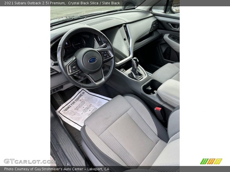 Crystal Black Silica / Slate Black 2021 Subaru Outback 2.5i Premium