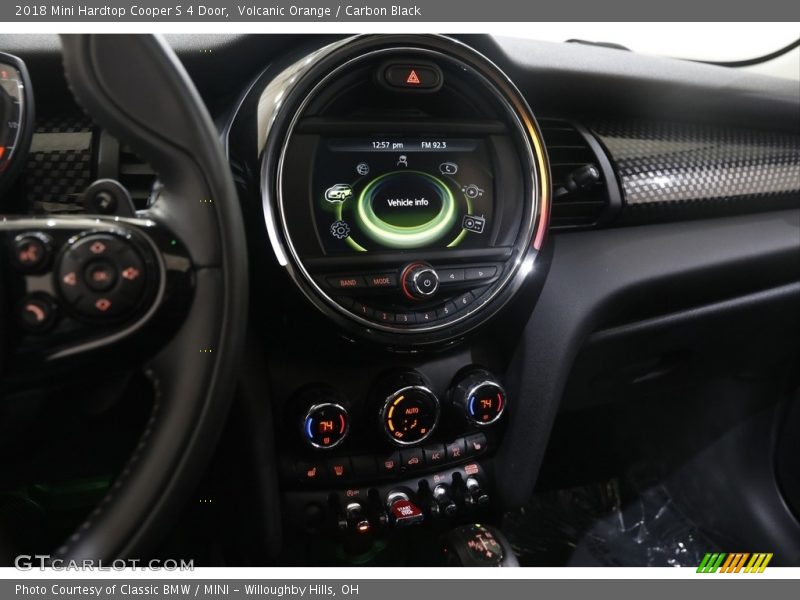 Volcanic Orange / Carbon Black 2018 Mini Hardtop Cooper S 4 Door