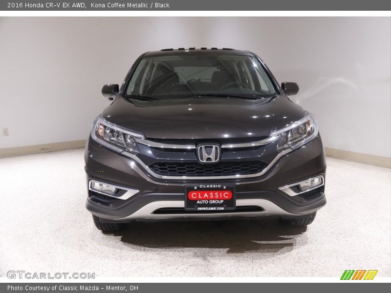 Kona Coffee Metallic / Black 2016 Honda CR-V EX AWD