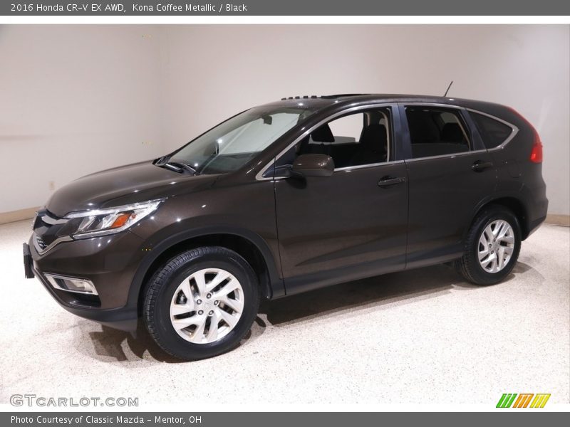 Kona Coffee Metallic / Black 2016 Honda CR-V EX AWD