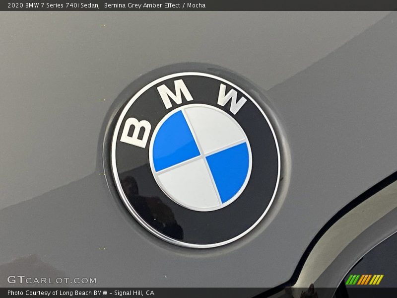 Bernina Grey Amber Effect / Mocha 2020 BMW 7 Series 740i Sedan