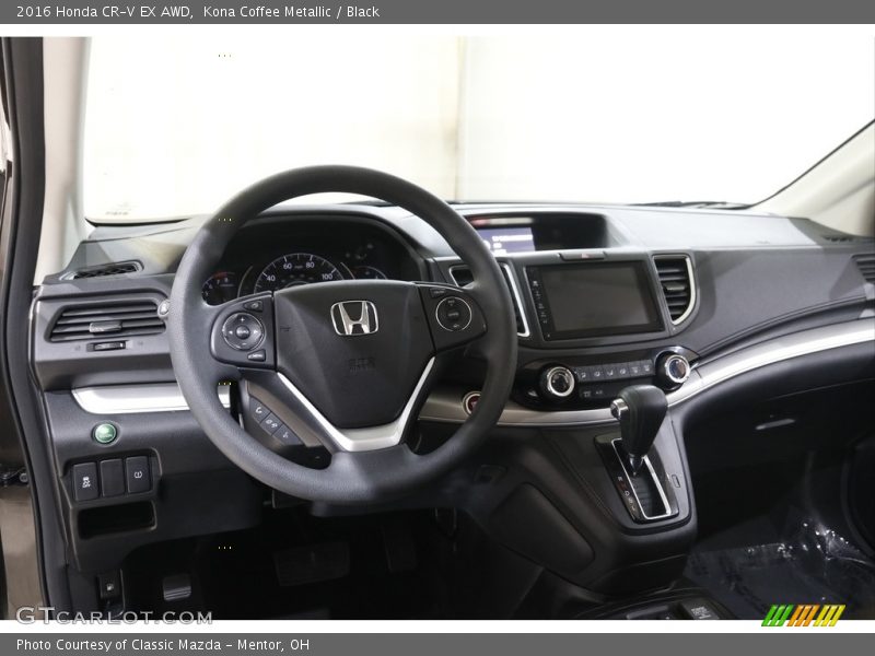 Kona Coffee Metallic / Black 2016 Honda CR-V EX AWD