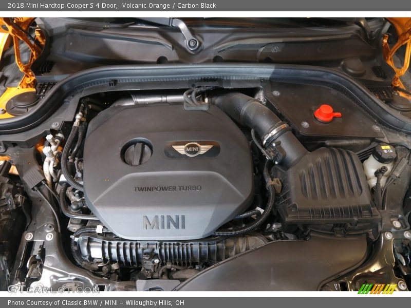 Volcanic Orange / Carbon Black 2018 Mini Hardtop Cooper S 4 Door
