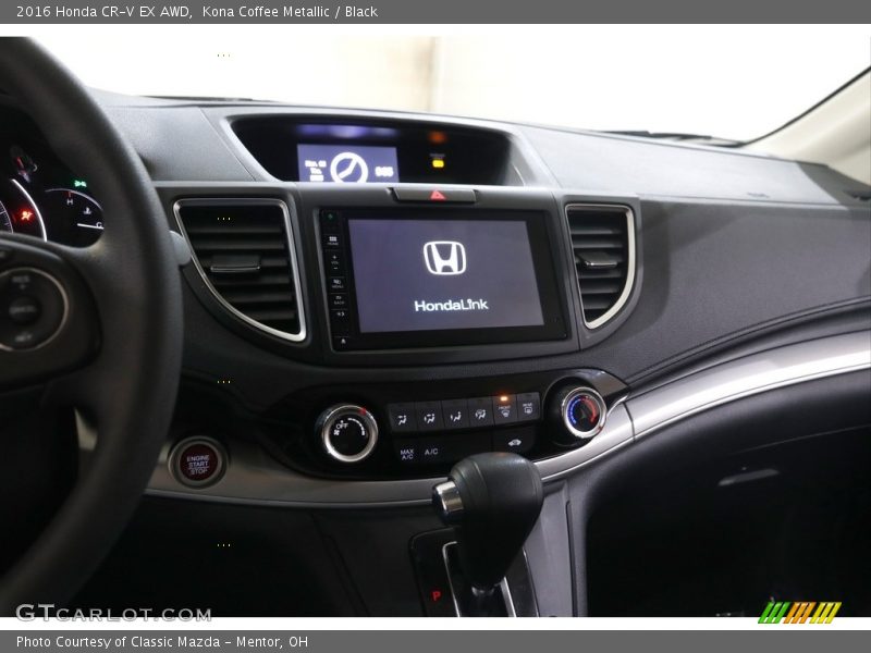 Kona Coffee Metallic / Black 2016 Honda CR-V EX AWD