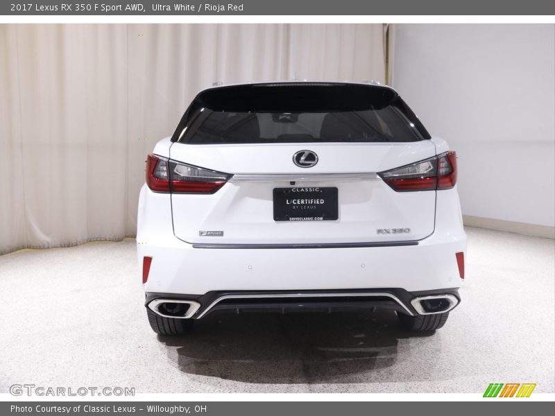 Ultra White / Rioja Red 2017 Lexus RX 350 F Sport AWD
