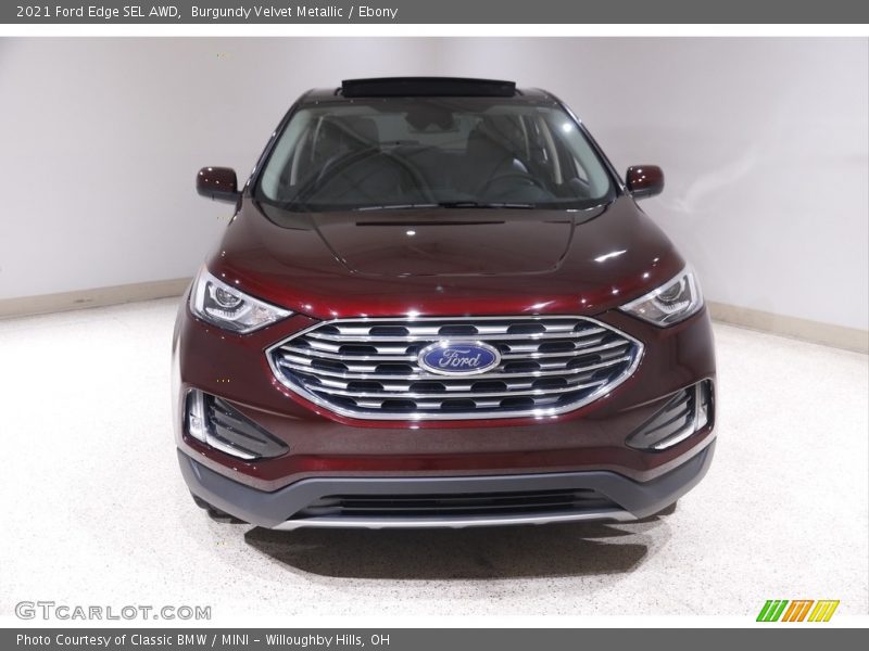 Burgundy Velvet Metallic / Ebony 2021 Ford Edge SEL AWD