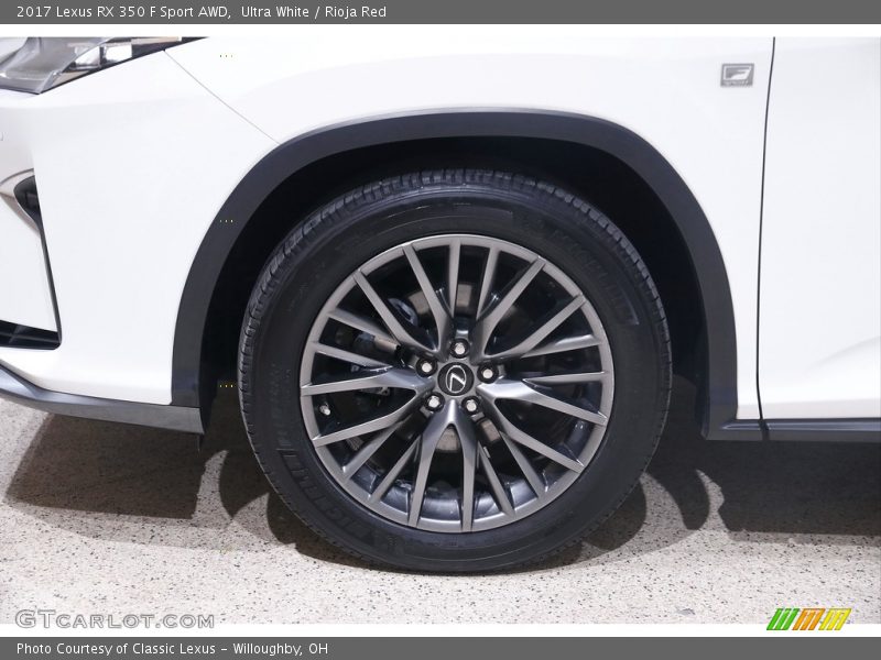 Ultra White / Rioja Red 2017 Lexus RX 350 F Sport AWD