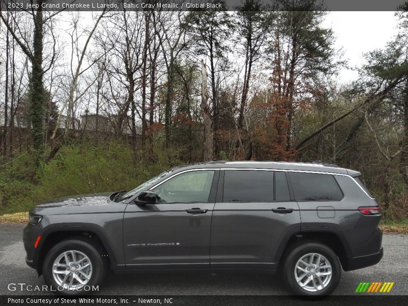 Baltic Gray Metallic / Global Black 2023 Jeep Grand Cherokee L Laredo