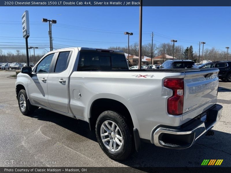 Silver Ice Metallic / Jet Black 2020 Chevrolet Silverado 1500 LT Double Cab 4x4