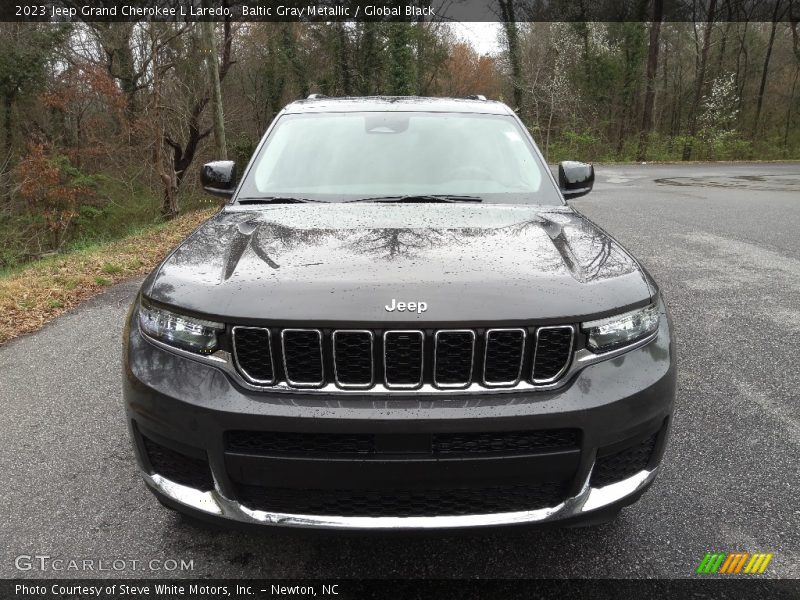 Baltic Gray Metallic / Global Black 2023 Jeep Grand Cherokee L Laredo