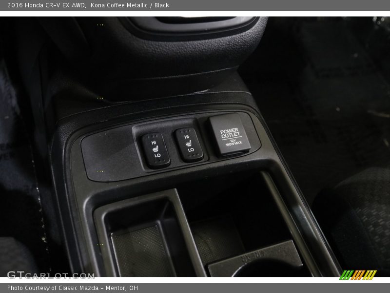 Kona Coffee Metallic / Black 2016 Honda CR-V EX AWD