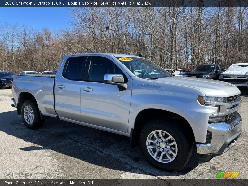 Silver Ice Metallic / Jet Black 2020 Chevrolet Silverado 1500 LT Double Cab 4x4