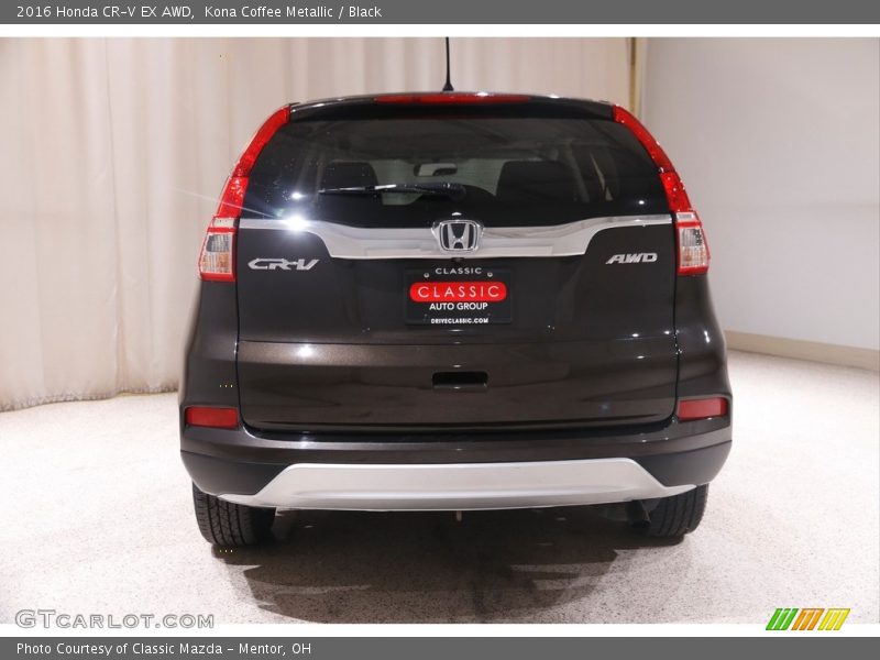 Kona Coffee Metallic / Black 2016 Honda CR-V EX AWD