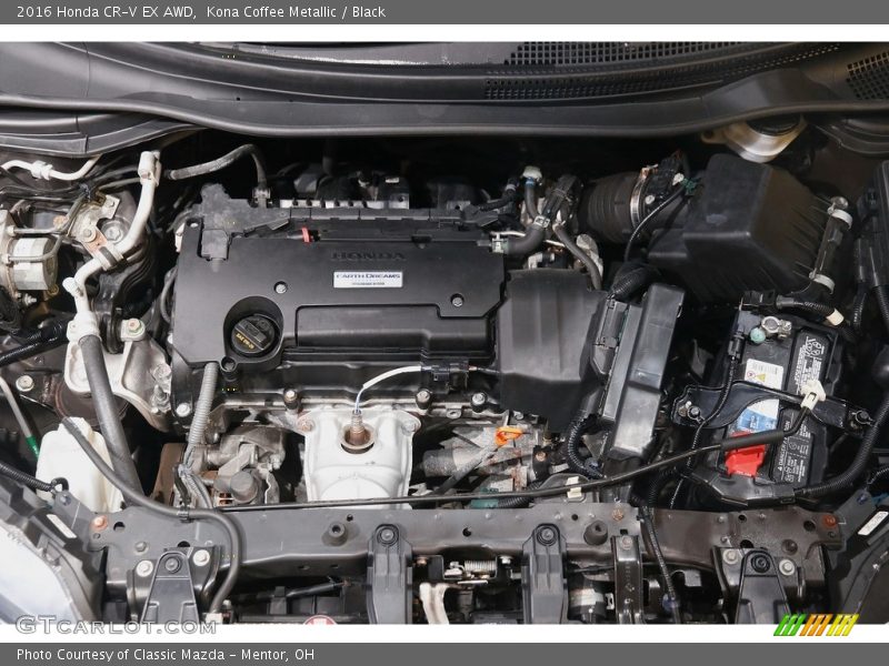 Kona Coffee Metallic / Black 2016 Honda CR-V EX AWD