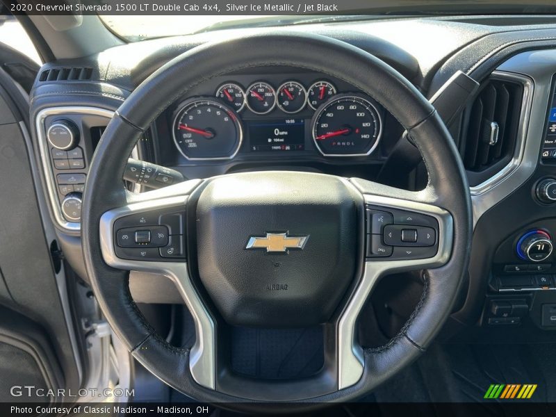 Silver Ice Metallic / Jet Black 2020 Chevrolet Silverado 1500 LT Double Cab 4x4