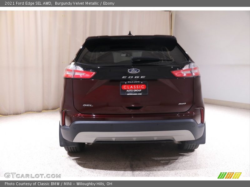 Burgundy Velvet Metallic / Ebony 2021 Ford Edge SEL AWD