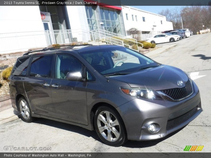 Predawn Gray Mica / Dark Charcoal 2013 Toyota Sienna SE