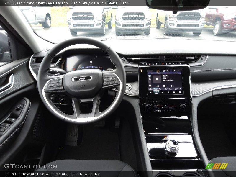 Baltic Gray Metallic / Global Black 2023 Jeep Grand Cherokee L Laredo