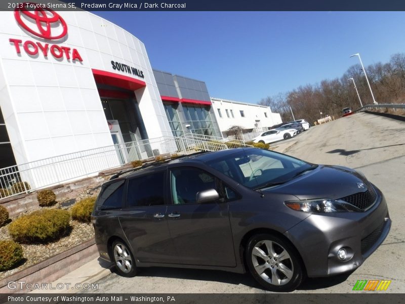 Predawn Gray Mica / Dark Charcoal 2013 Toyota Sienna SE