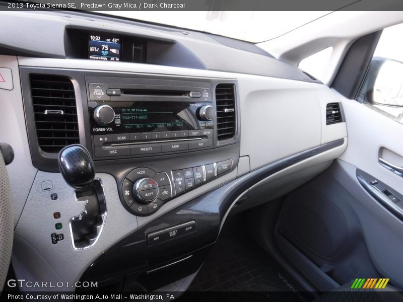 Predawn Gray Mica / Dark Charcoal 2013 Toyota Sienna SE
