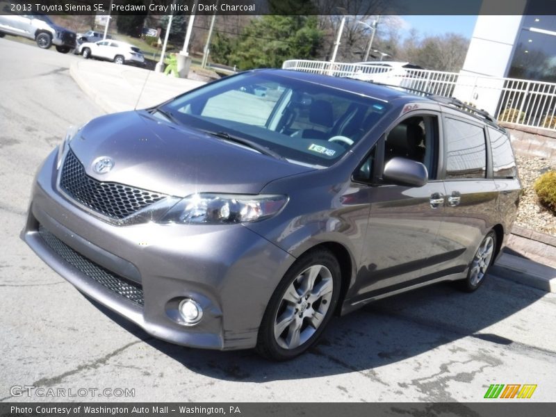 Predawn Gray Mica / Dark Charcoal 2013 Toyota Sienna SE