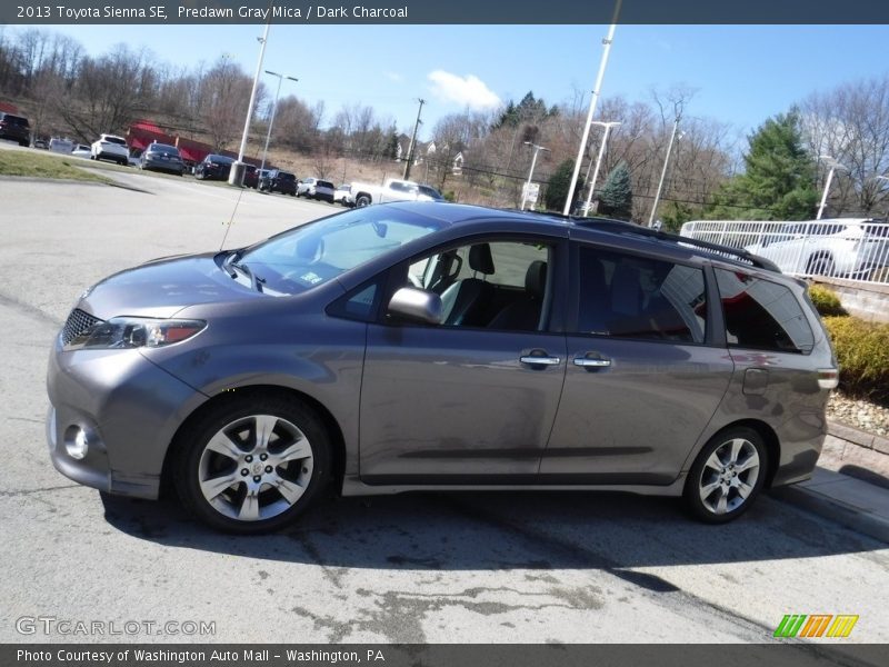 Predawn Gray Mica / Dark Charcoal 2013 Toyota Sienna SE
