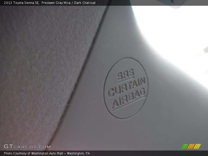 Predawn Gray Mica / Dark Charcoal 2013 Toyota Sienna SE