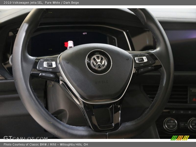 Pure White / Dark Beige 2019 Volkswagen Jetta SEL