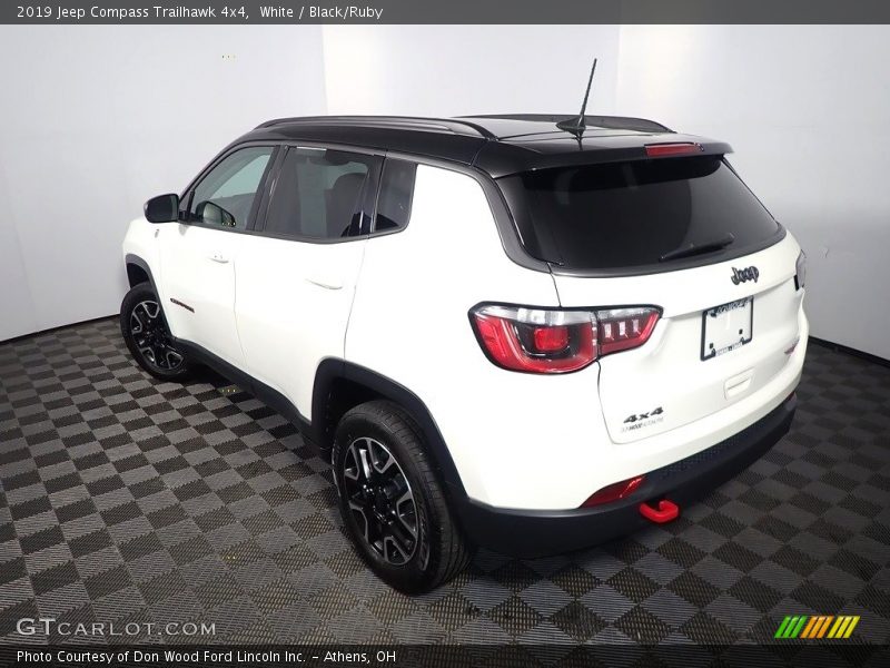 White / Black/Ruby 2019 Jeep Compass Trailhawk 4x4