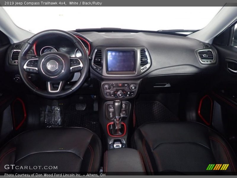 White / Black/Ruby 2019 Jeep Compass Trailhawk 4x4