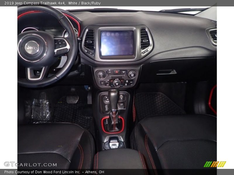 White / Black/Ruby 2019 Jeep Compass Trailhawk 4x4