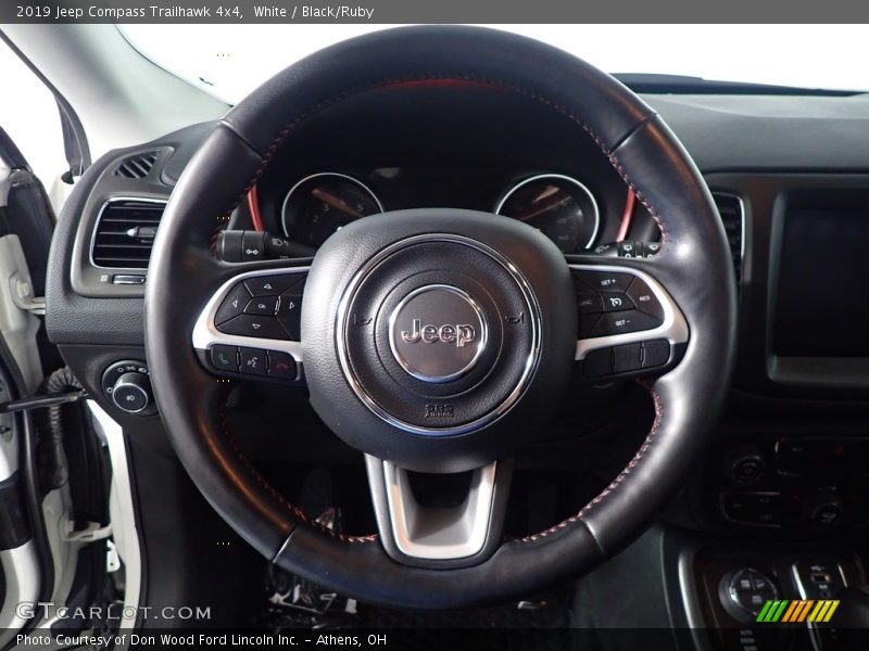 White / Black/Ruby 2019 Jeep Compass Trailhawk 4x4
