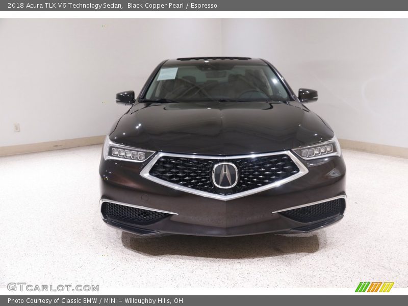 Black Copper Pearl / Espresso 2018 Acura TLX V6 Technology Sedan